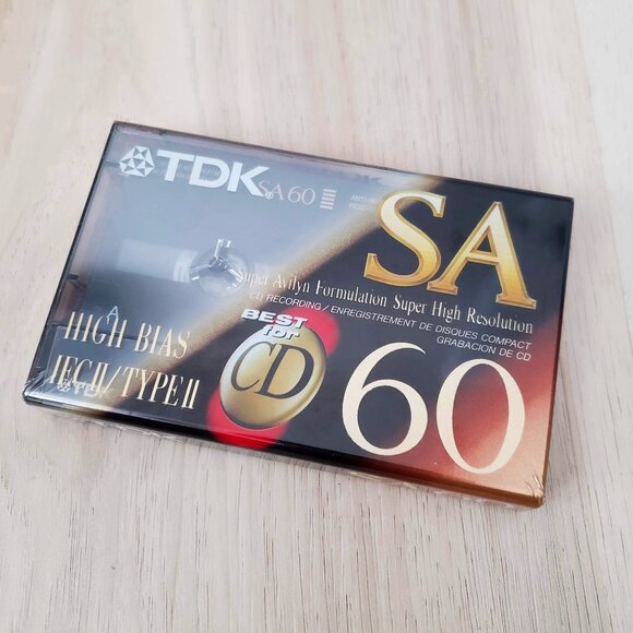 TDK SA60 High Bias Type II Blank Audio Cassette - Picture 5 of 5